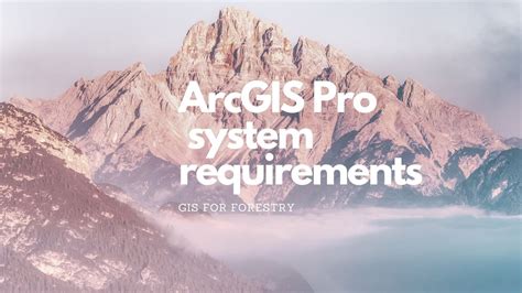 Find a bug or want to request a. . Arcgis pro system requirements